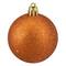 24ct. 2.5" Orange 4-Finish Shatterproof Christmas Ball Ornaments